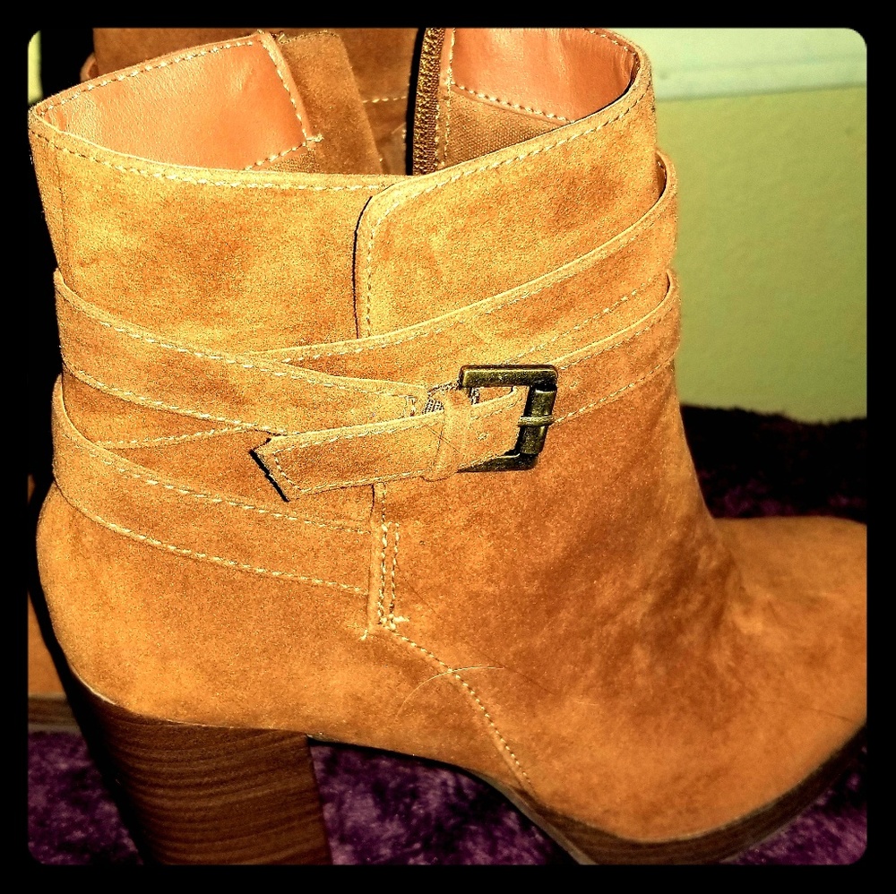 A NEW DAY**Women'S- CUT-BOOTS-#8-TAN/suade